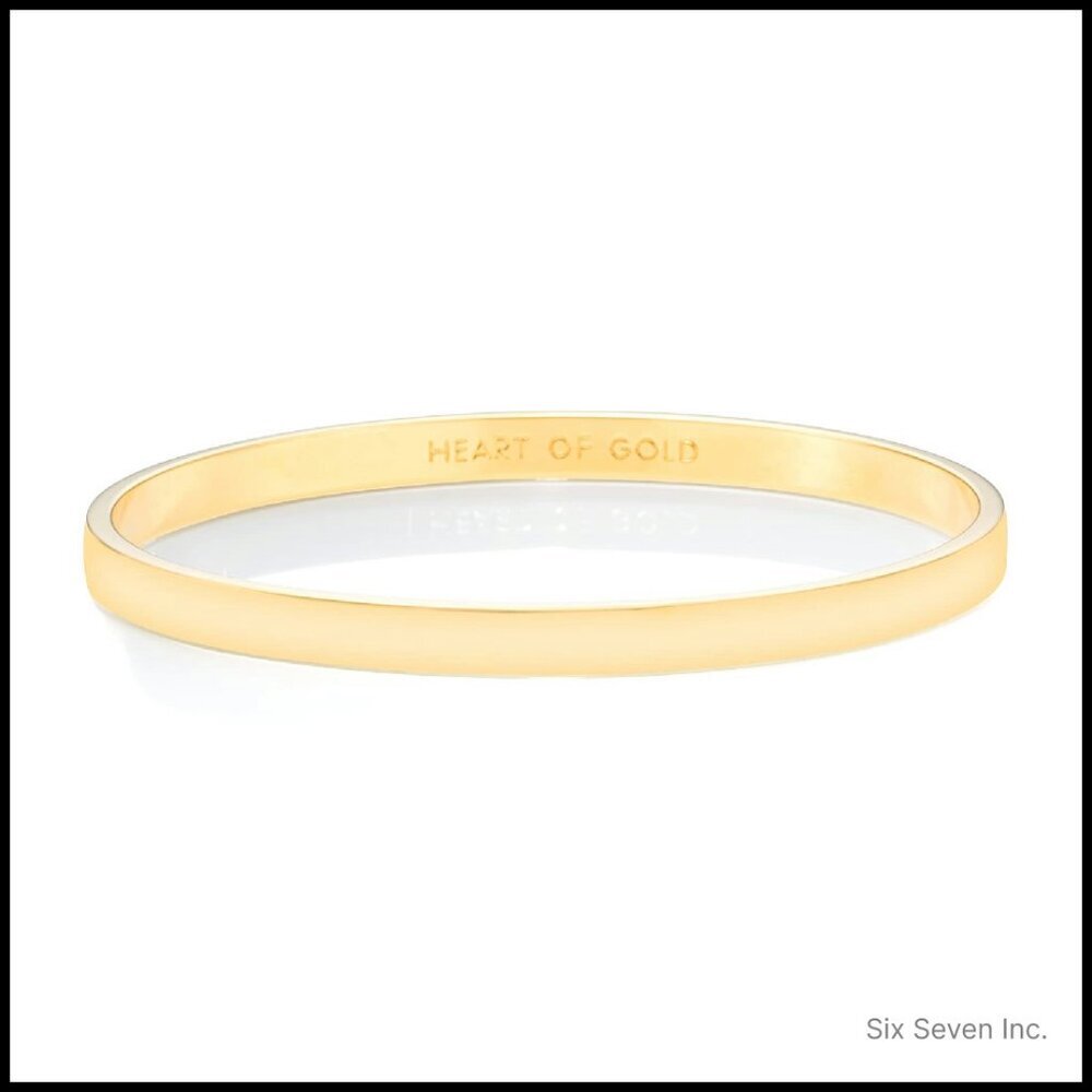 Gold-Tone Bangle Bracelet Minimal Chic Elegant Cubic Zirconia Plated Metal
